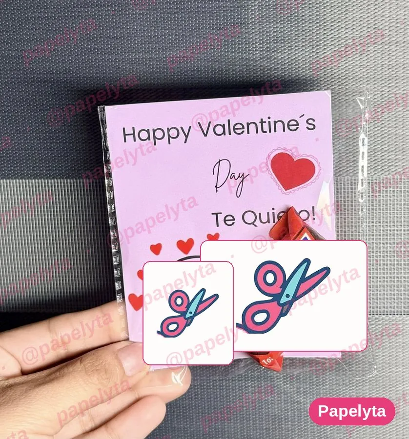 Tarjeta con chocolate